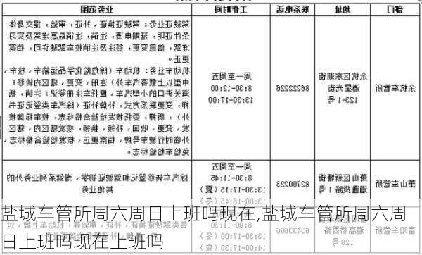 盐城车管所周六周日上班吗现在,盐城车管所周六周日上班吗现在上班吗